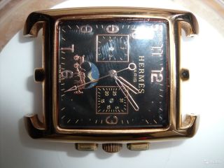 Часы редкие с луной Hermes механика